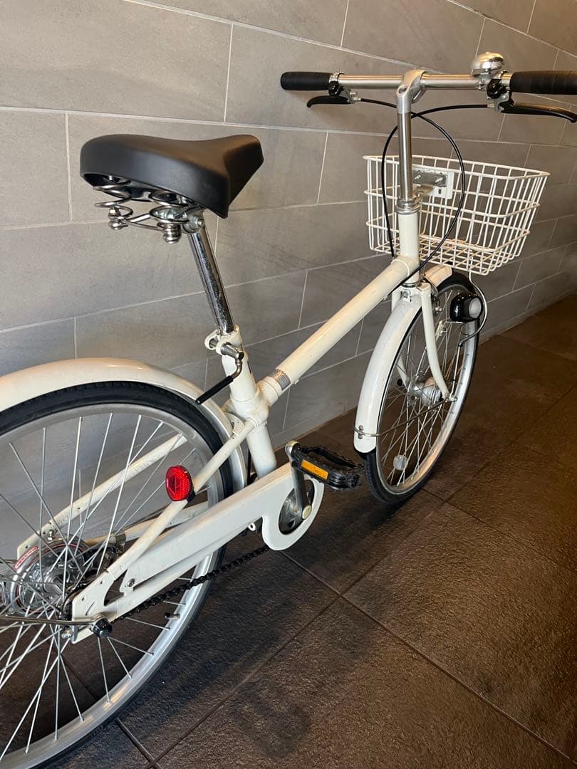 【東京近郊受渡し希望】22インチ自転車　オートライト シングルギア 前カゴ付き