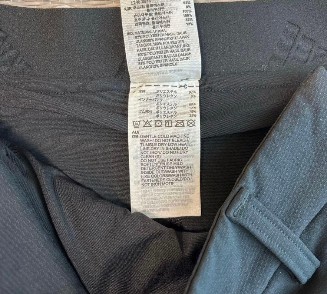 新品アディダスゴルフ セットアップ ハーフジップシャツ＆裏起毛スカート S