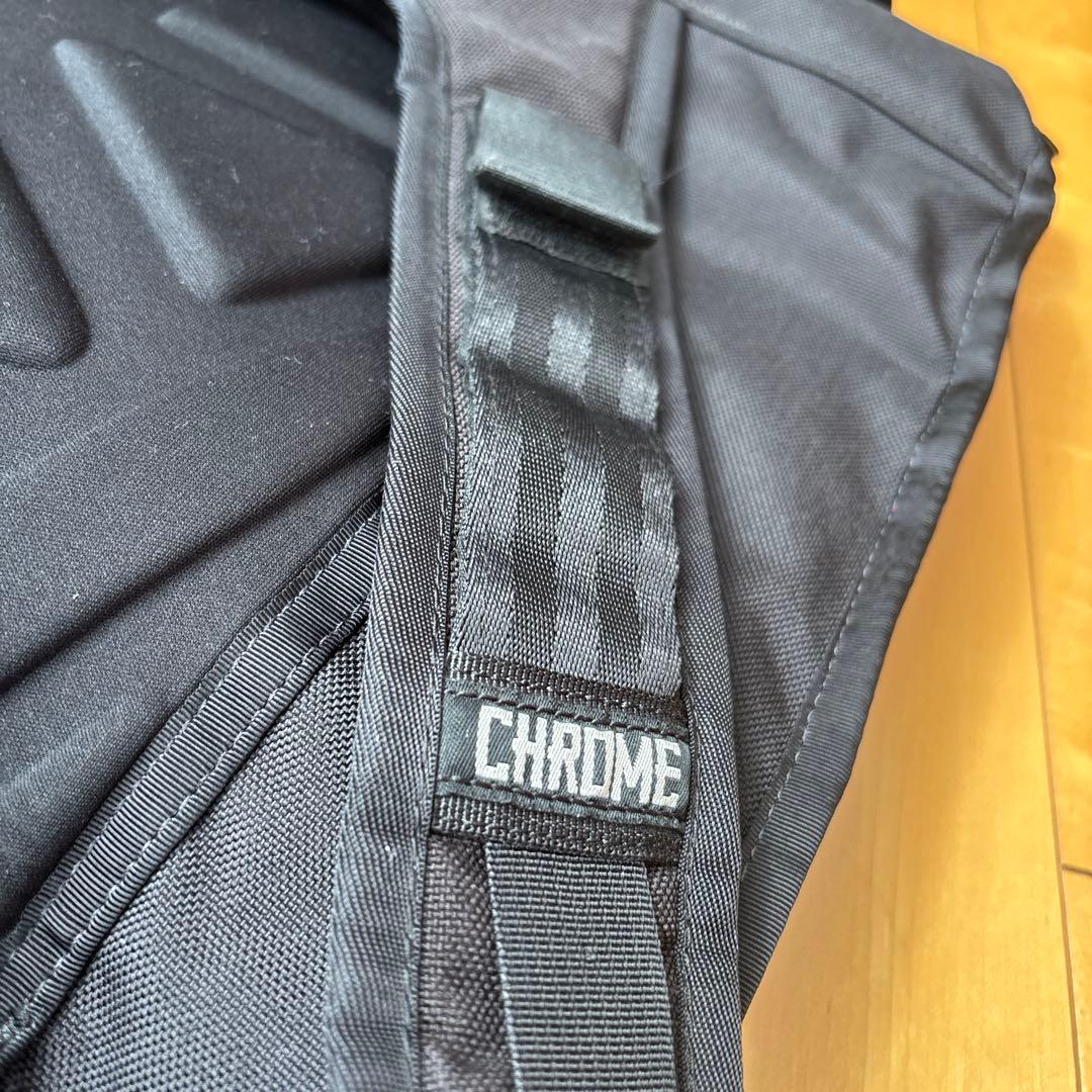 CHROME ブラック ロールトップ リュック