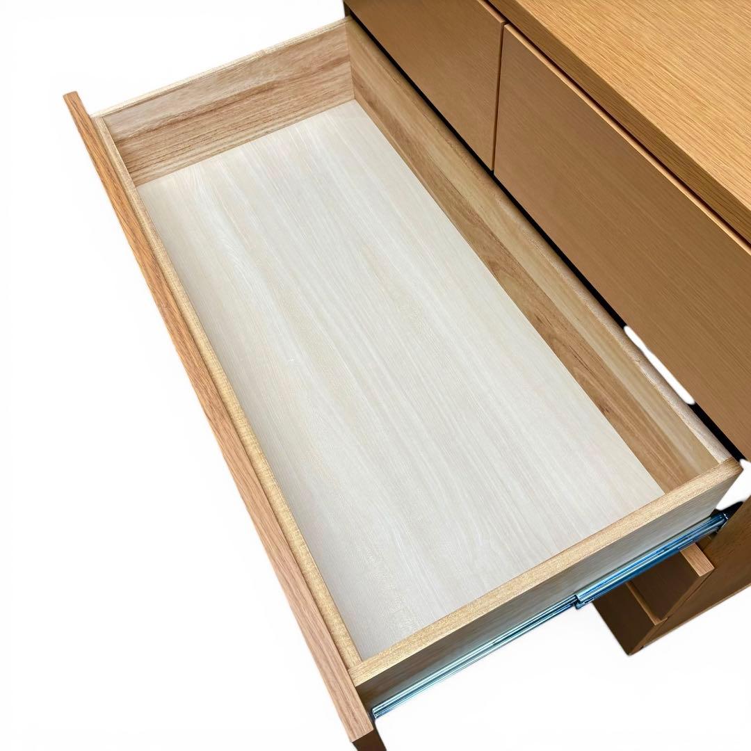 無印良品　オーク　チェスト　4段　脚付き　北欧風　廃番