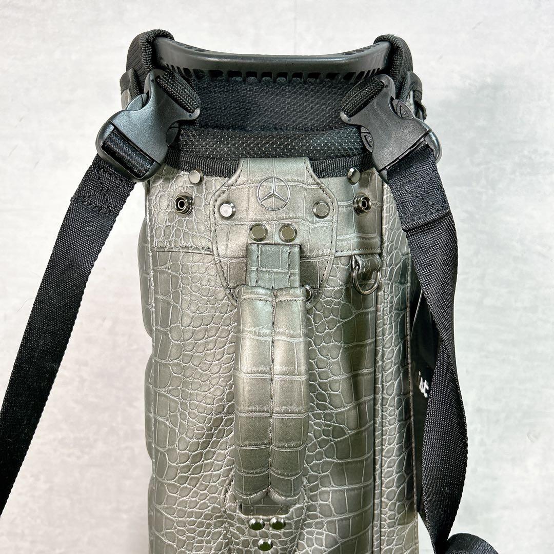 タイトリスト　メルセデス　ベンツ　キャディバッグ　ゴルフ　限定　ワニ　クロコ押型