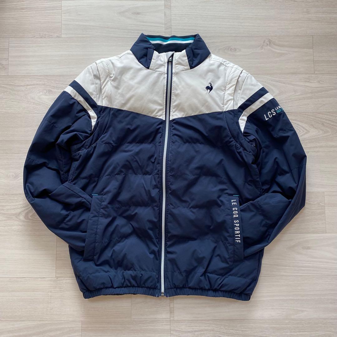 【セール】ルコックスポルティフ ゴルフ 2WAYジャケット ネイビー/ホワイト