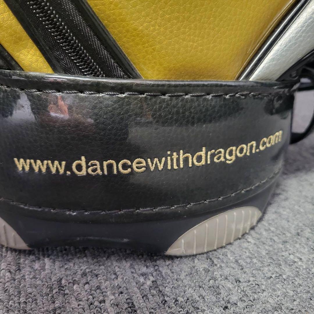 【匿名発送】DANCE WITH DRAGON　ゴルフバッグ　ブラック　イエロー