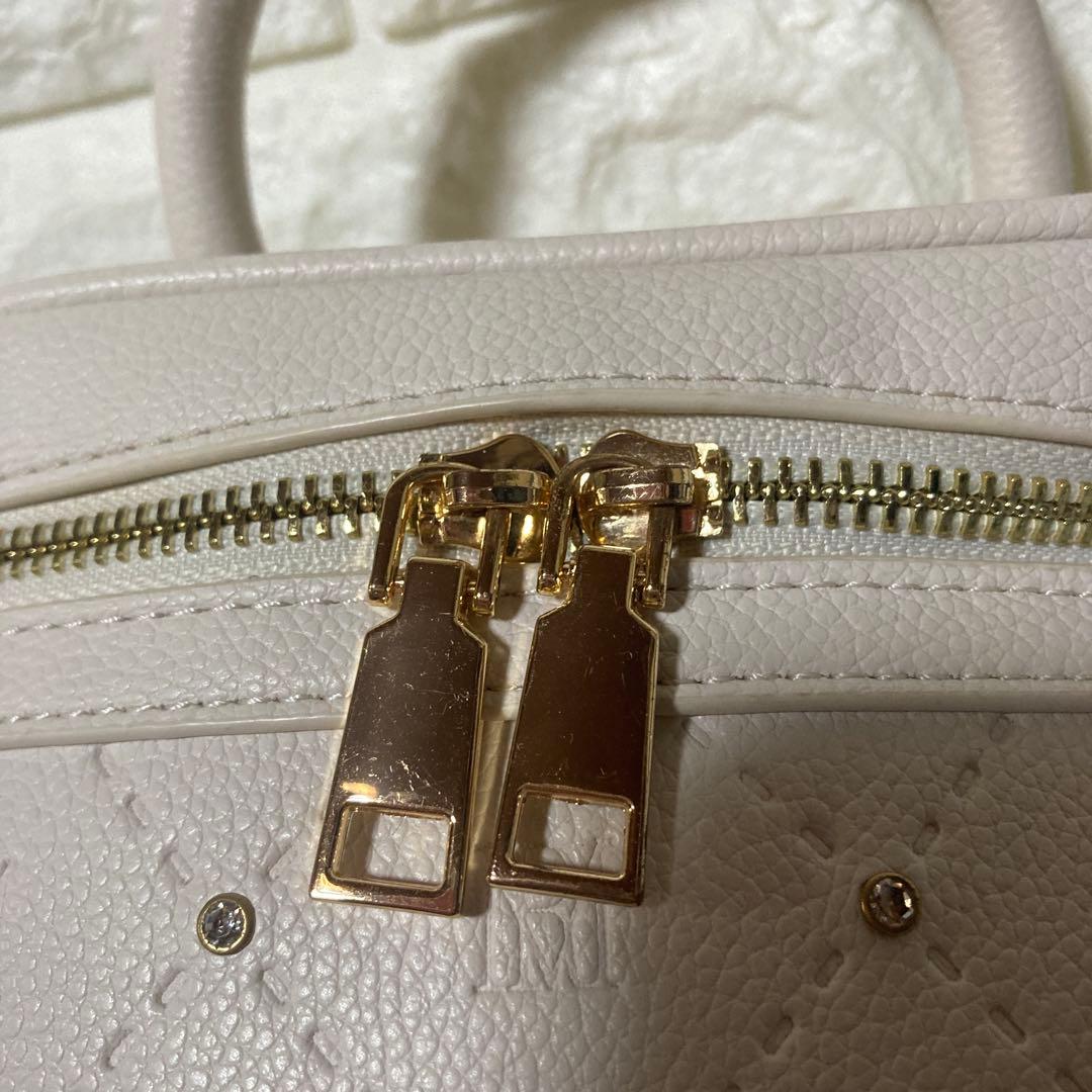 完売品 Rosé Muse ロゼミューズ ビジューバニティバッグ　アイボリー