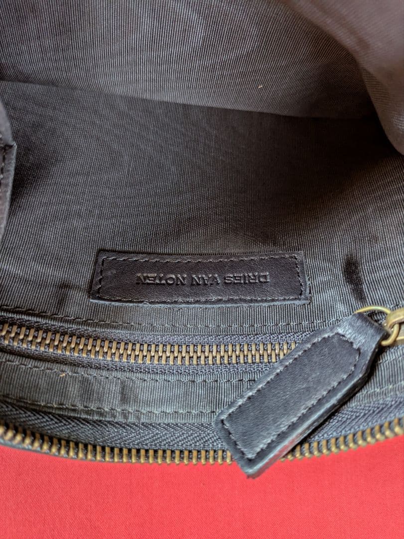 ドリス・ヴァン・ノッテン ブラックファー（フェイク） ミニバック