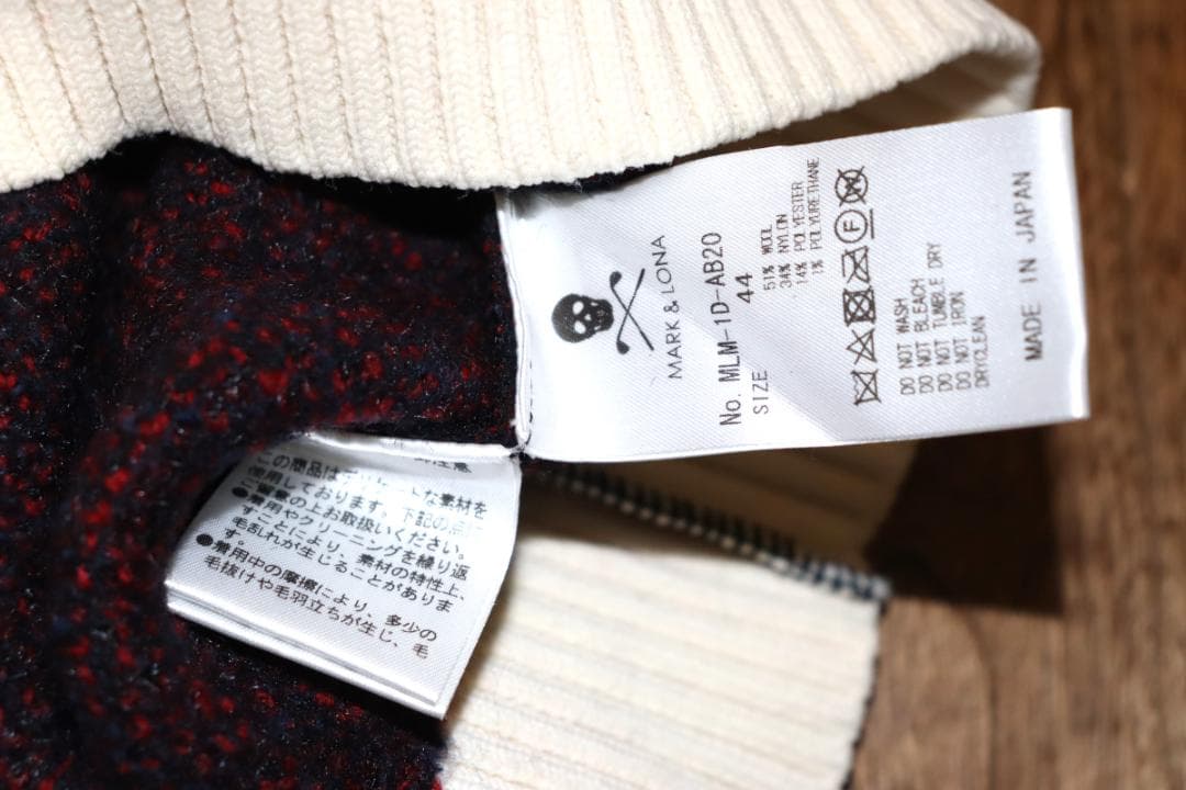 新品　MARK & LONA クルーセーター (44/S　　併