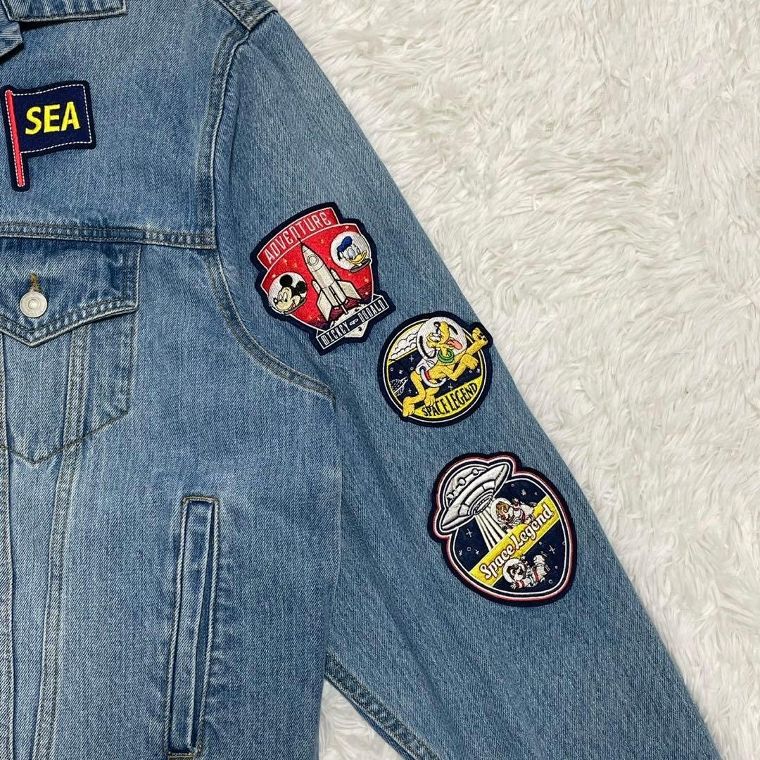 未使用 WIND AND SEA デニムジャケット ディズニー ミッキー XL