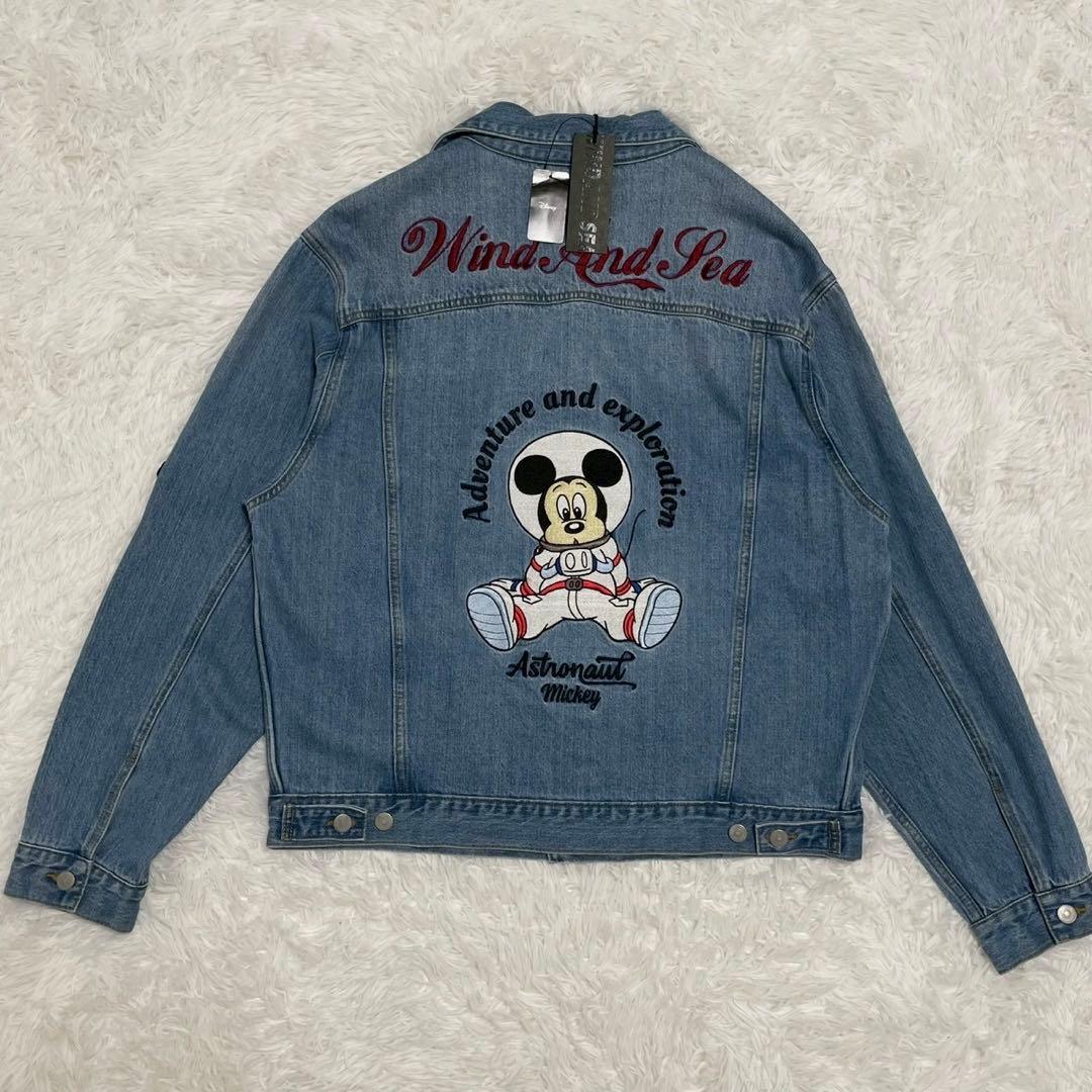 未使用 WIND AND SEA デニムジャケット ディズニー ミッキー XL