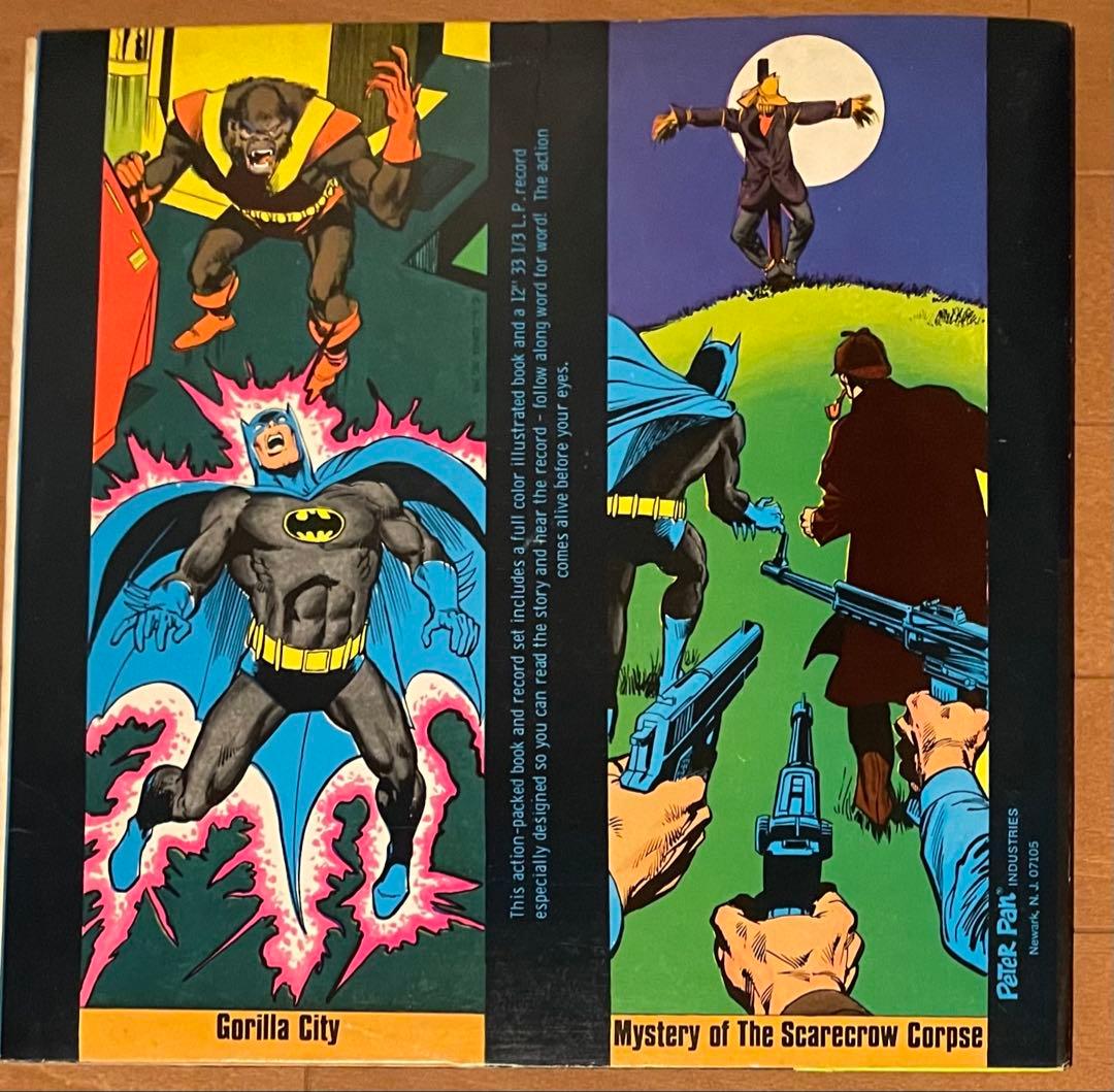 希少帯付き見開きブック&レコードセット　 バットマン　ピーターパンレコード