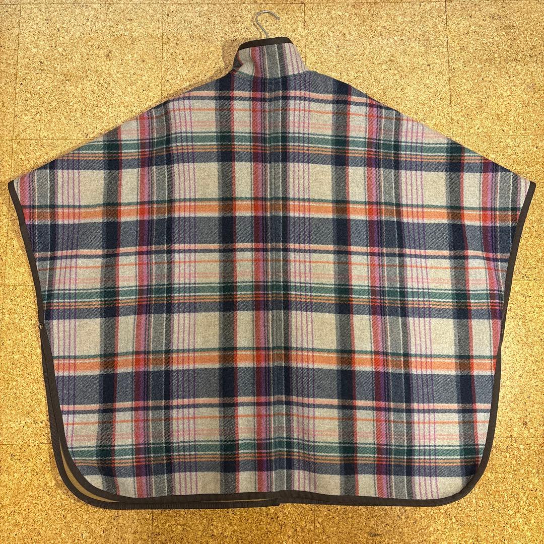 超美品 Weekend Max Mara リバーシブル ケープ コート チェック