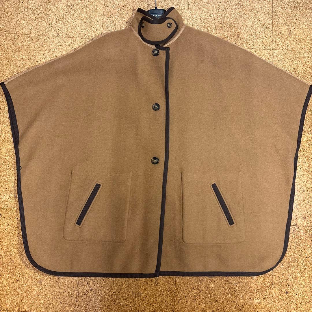 超美品 Weekend Max Mara リバーシブル ケープ コート チェック