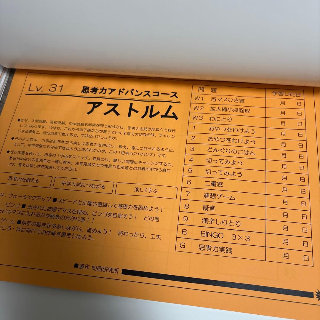 【チャイルドアイズ】無記入！思考力アドバンスコーステキスト Lv.26-33