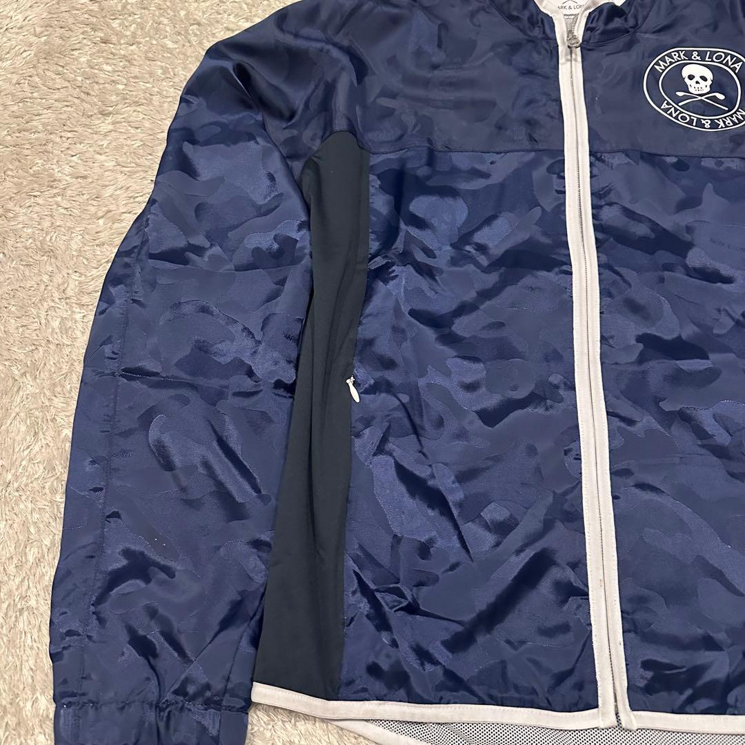 マークアンドロナ　ジャケット　メンズ　サイズM 総柄　ロゴ　ゴルフウェア　迷彩