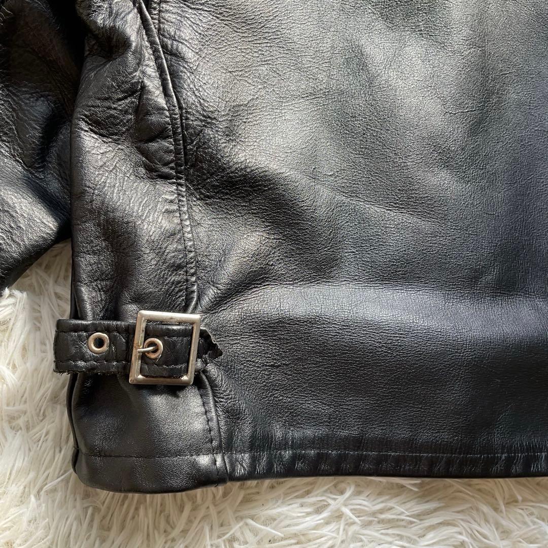 人気✨schott 641 レザージャケット　シングルライダース　本革　40 黒