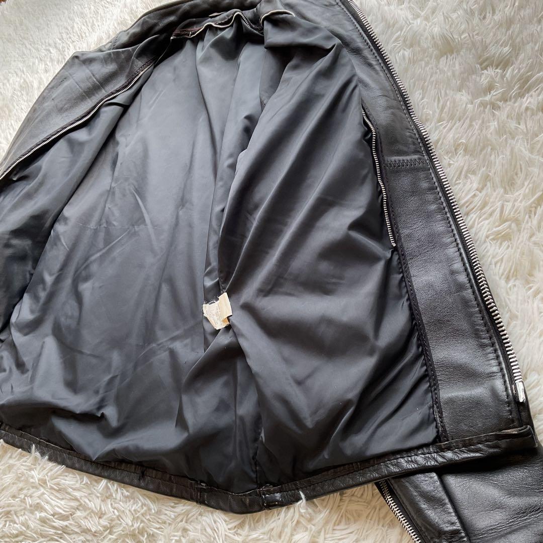 人気✨schott 641 レザージャケット　シングルライダース　本革　40 黒