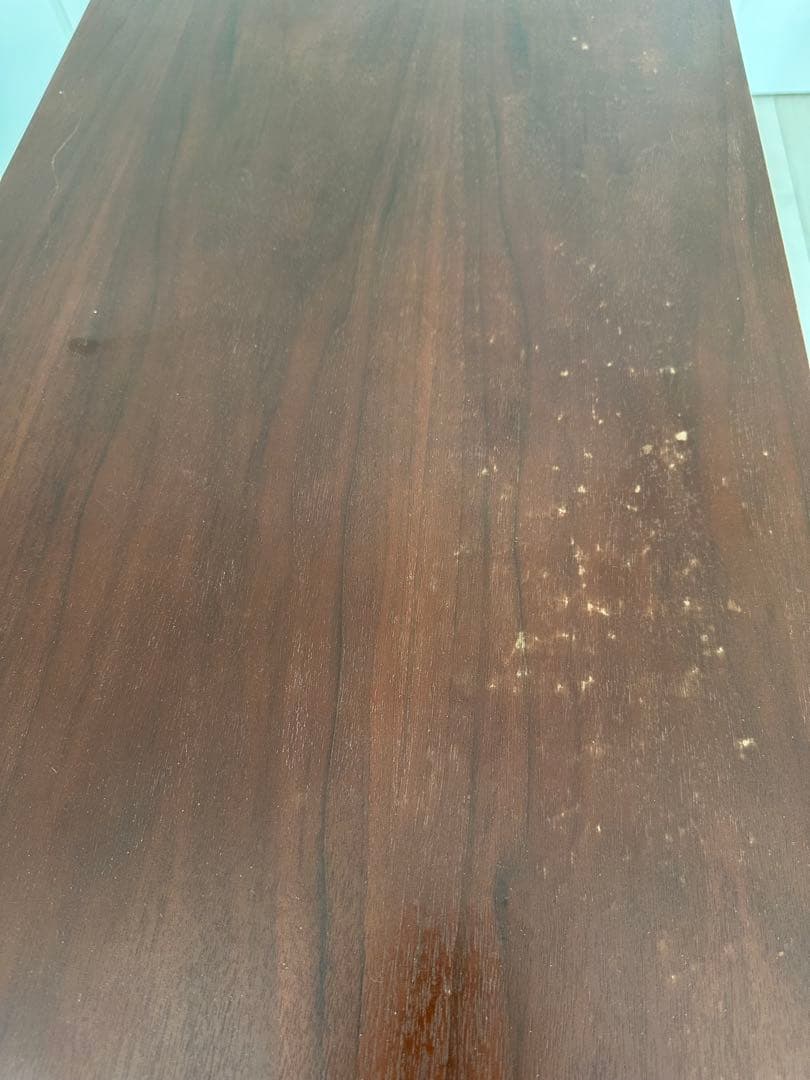 リフティング テーブル シェルフ 昇降式　無段階　ウォールナット　収納棚付き