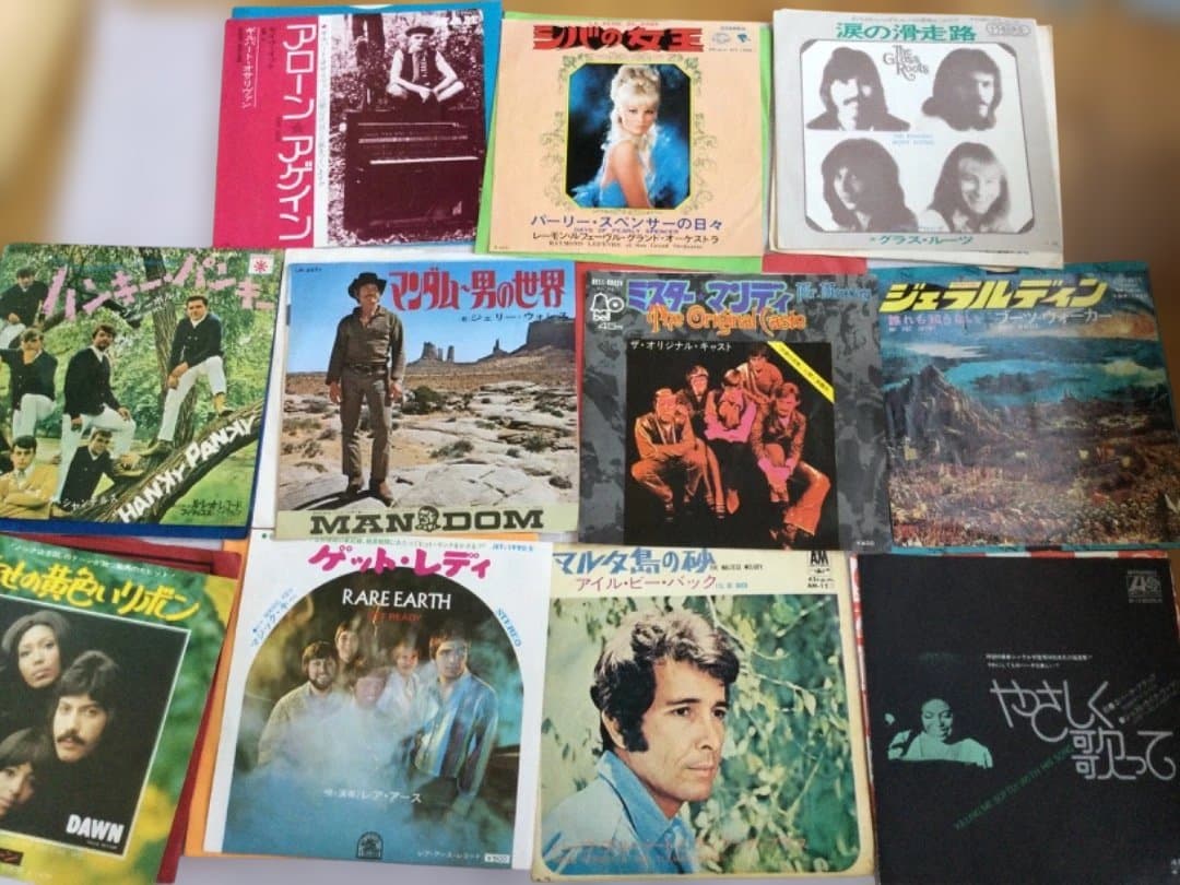 1970年代前半 洋楽ヒットシングル 90枚以上