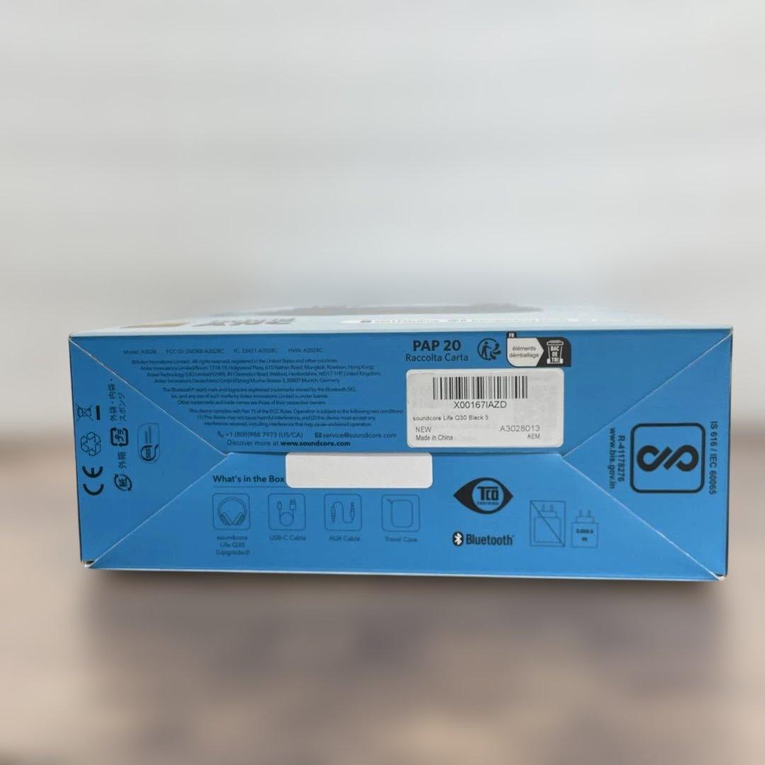 261348AnkerSoundcoreLifeQ30第2世ワイヤレスヘッドホン