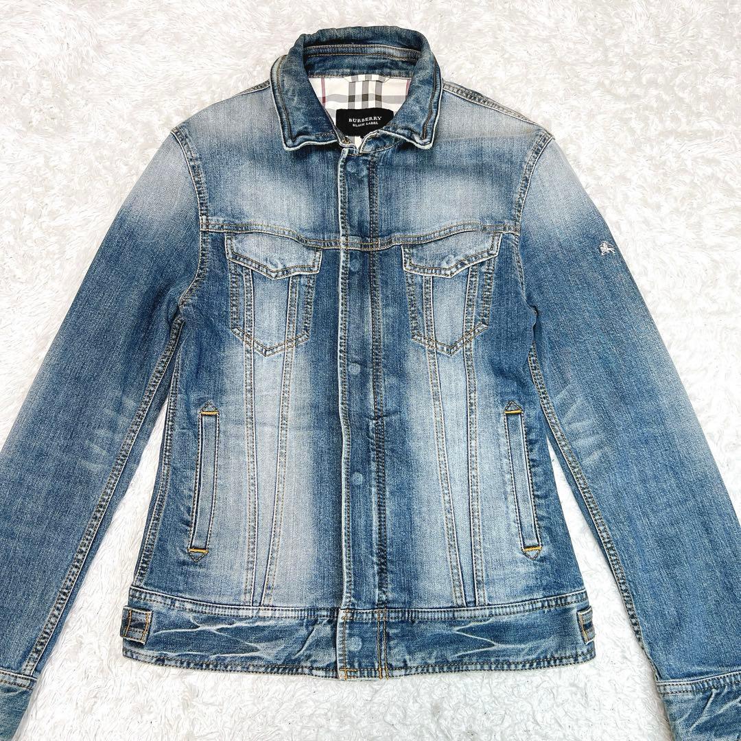 BURBERRY BLACK LABEL デニムジャケット ホースロゴ刺繍 M