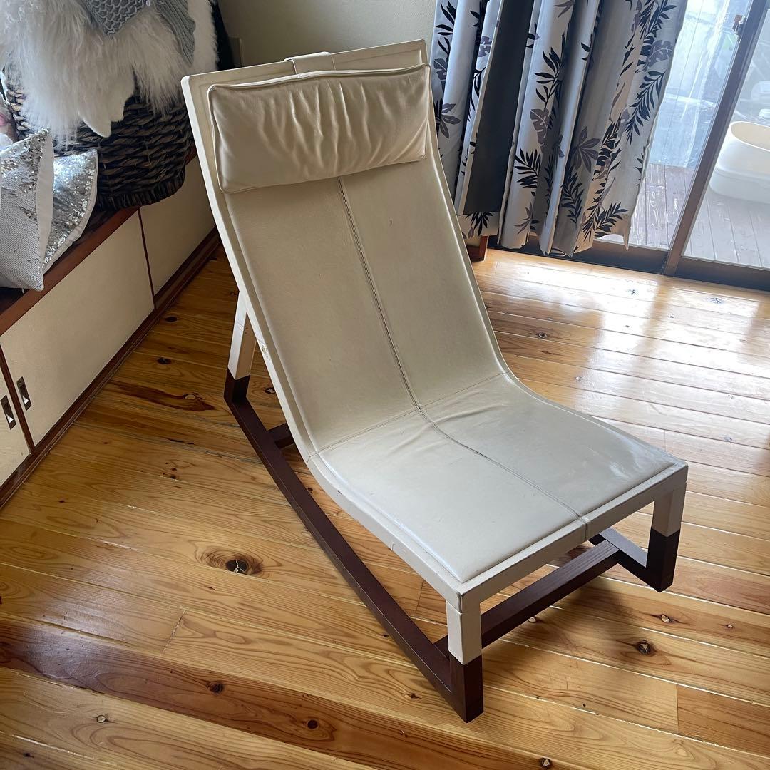 中古 Poltrona Frauドンドゥー Don’do レザーロッキングチェア