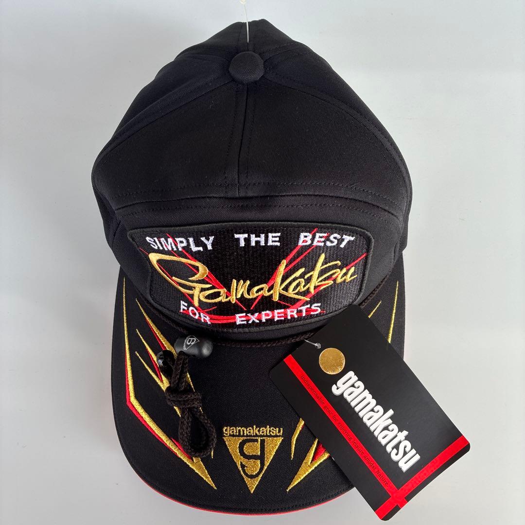 gamakatsu フィッシング 帽子 黒