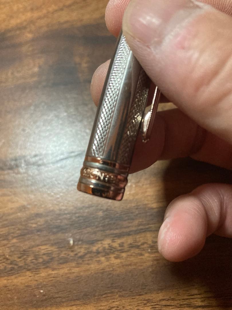 モンブランボールペンマイスターシュテュックソリテール　スターリングシルバーバレイ