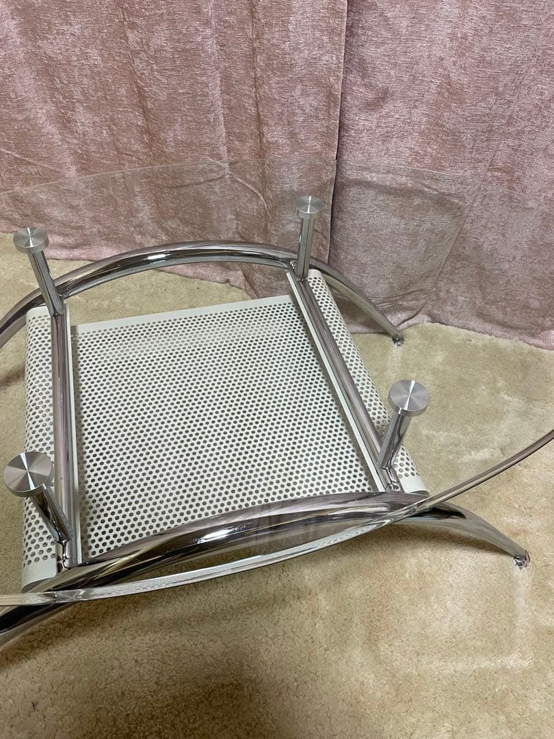 センターテーブル　スペースエイジ　ミッドセンチュリー　モダン　ガラステーブル