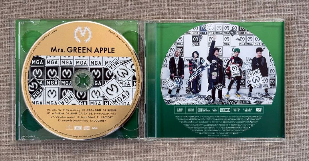 Mrs. GREEN APPLE 2nd アルバム 初期限定版 シリアルNO付￼