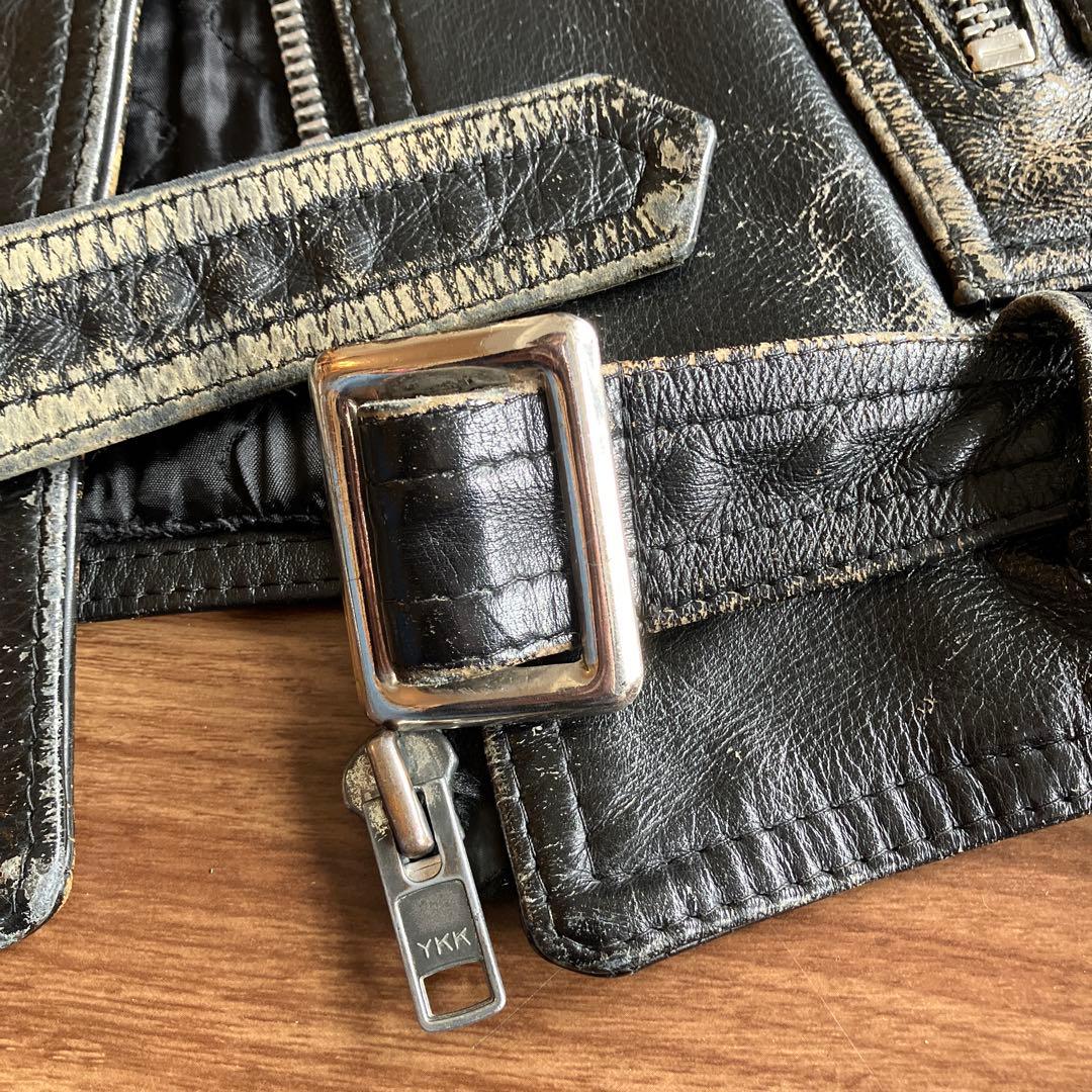 ヴィンテージ　ダブルライダース　革ジャン　70s-80s オールド