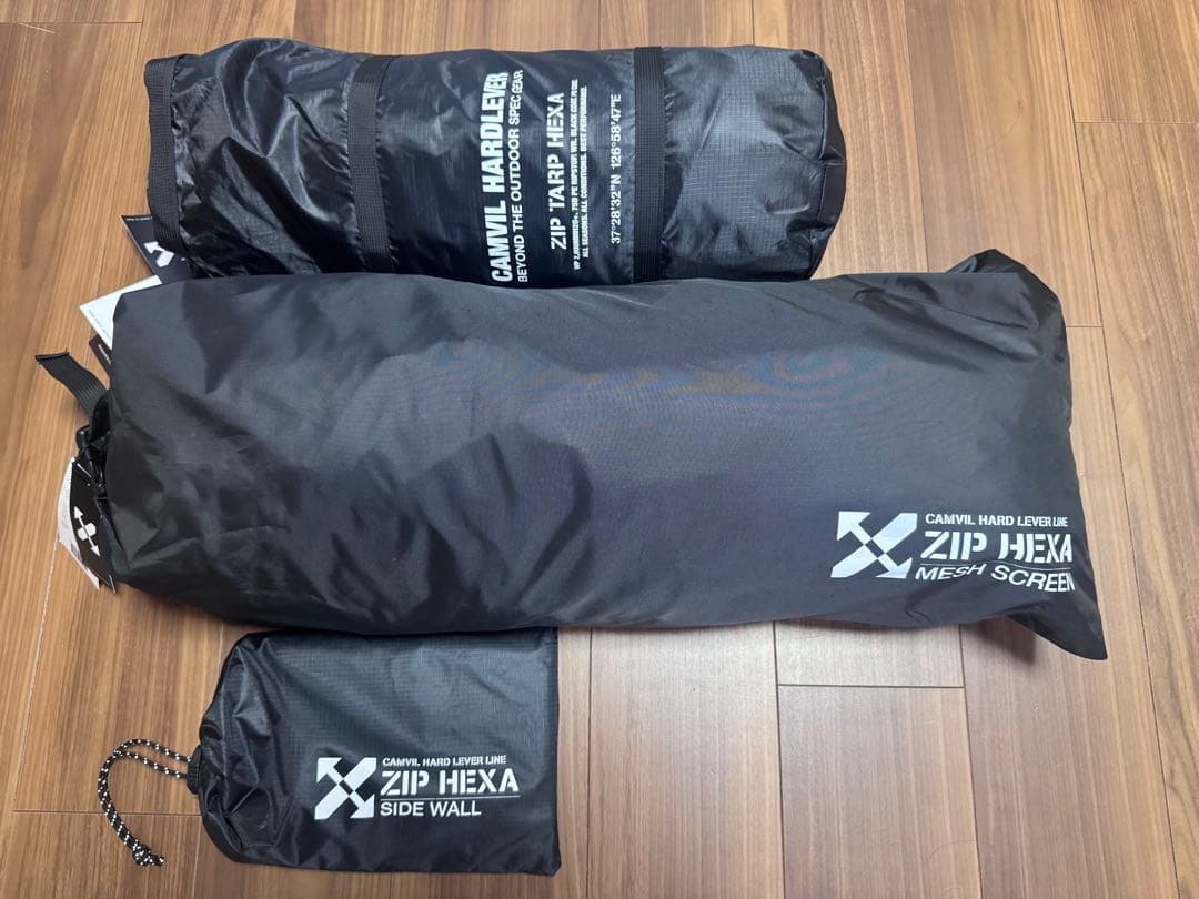 CAMVIL ヘキサ型メッシュタープ 3点セット