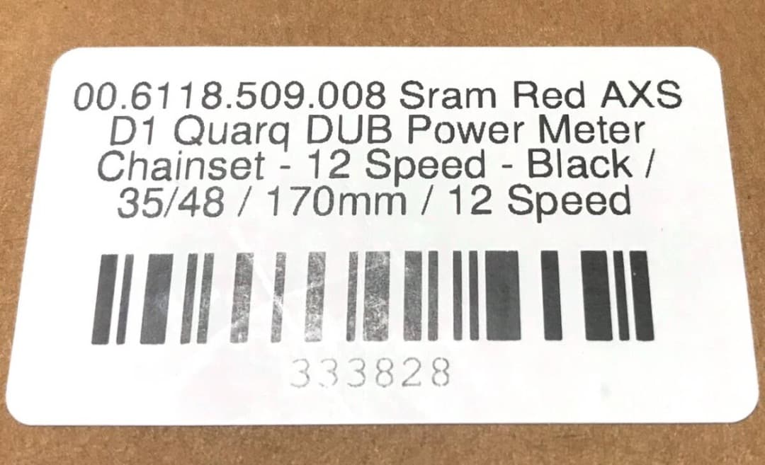 SRAM スラム RED AXS D1 170mm QUARQ クランクセット