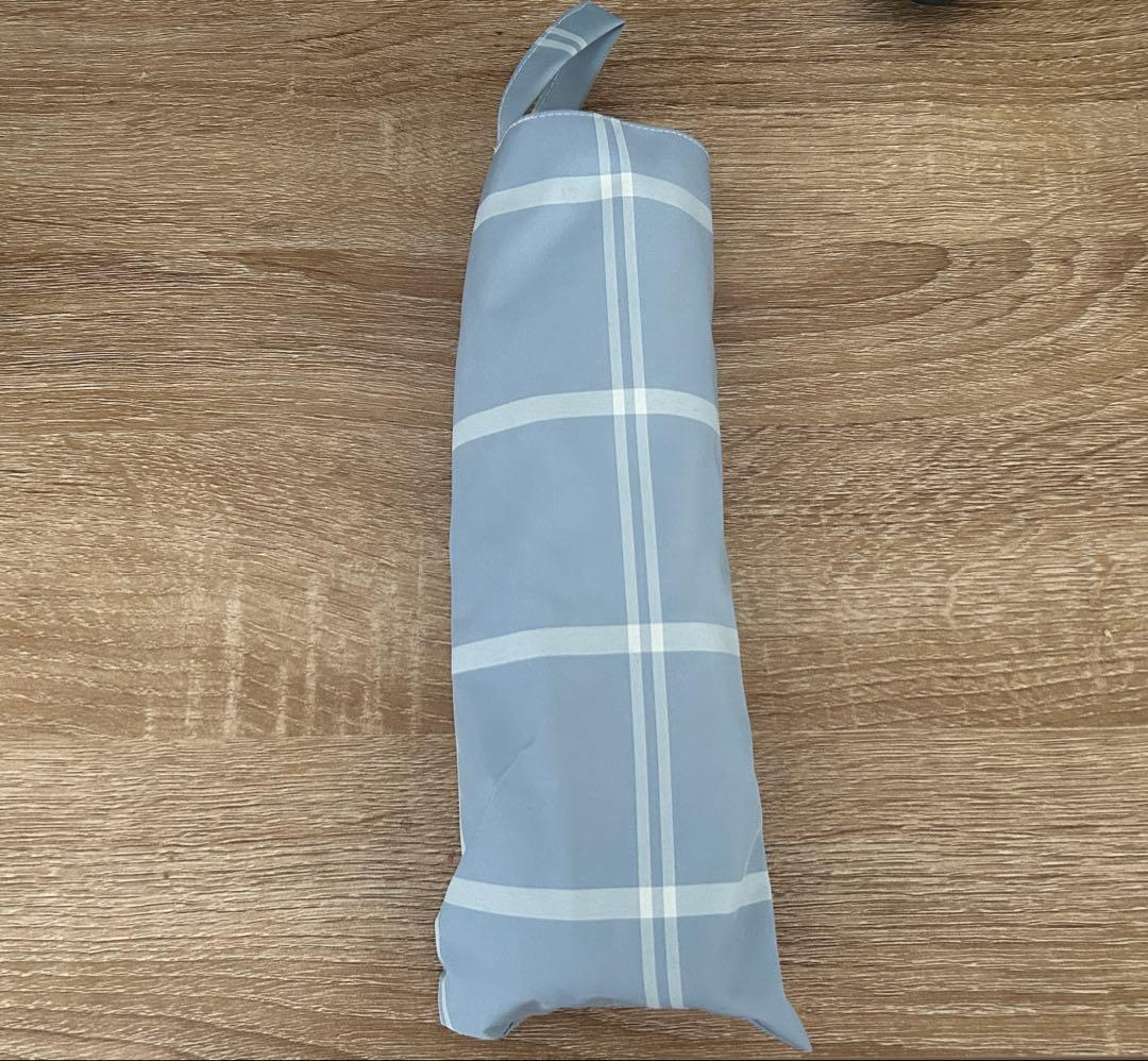 サンバリア３段折 / チェック(ブルー)