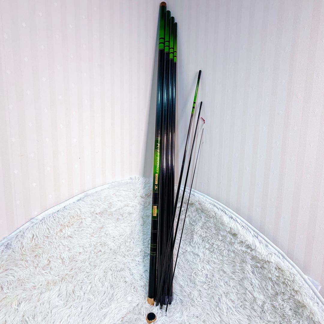 宇崎日新 PURE ECONO 鮎コロガシ 24尺 7本継 カーボン 7.2m