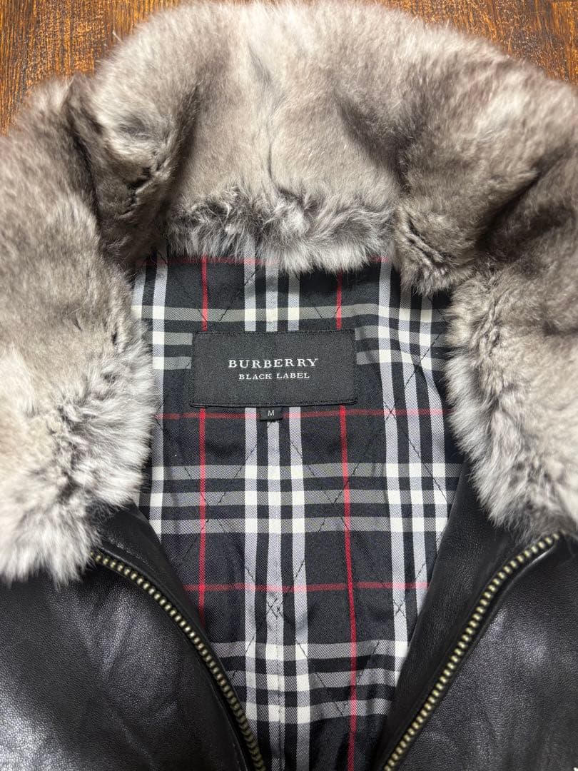 BURBERRY BLACK LABEL 羊革　黒