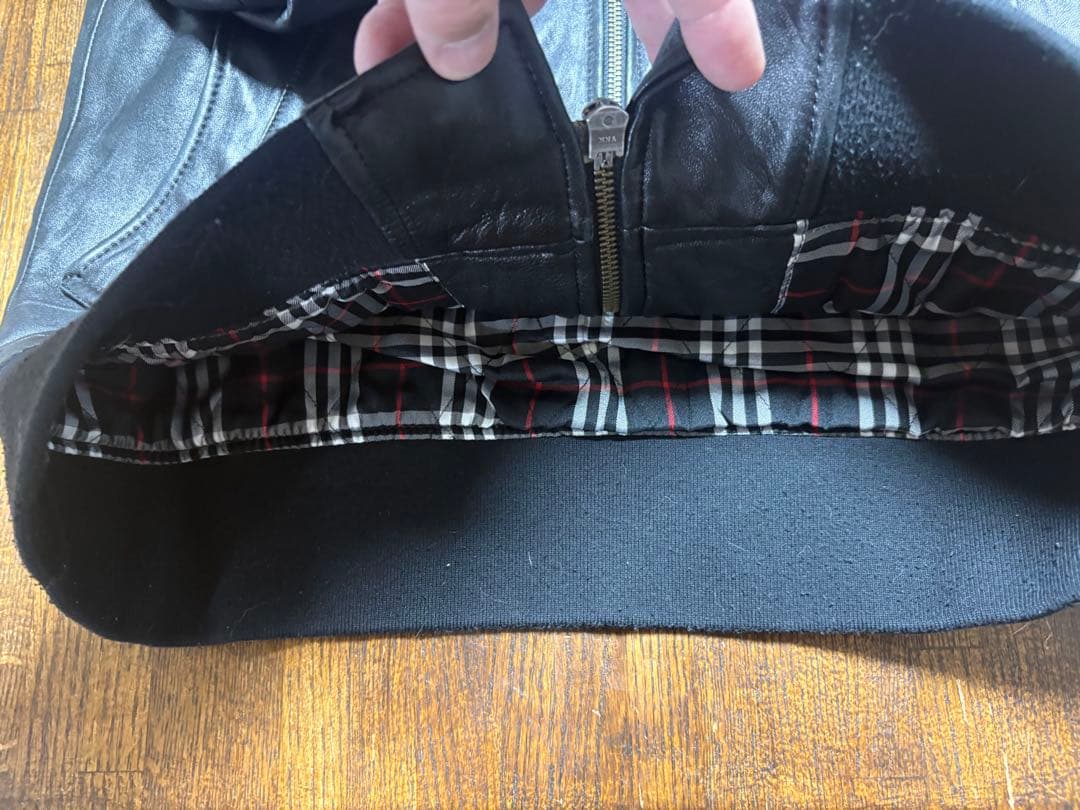 BURBERRY BLACK LABEL 羊革　黒