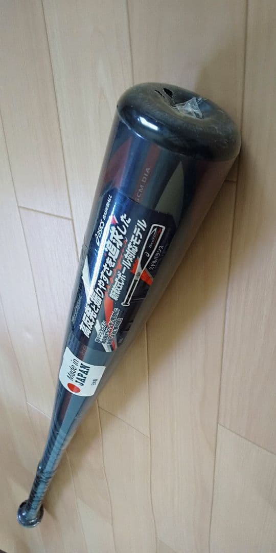 未使用アシックス日本製 少年軟式バット78x580gミドル