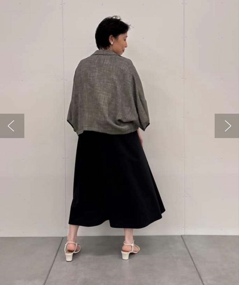 ビアズリー beardsley ハーフスリーブツイードジャケット