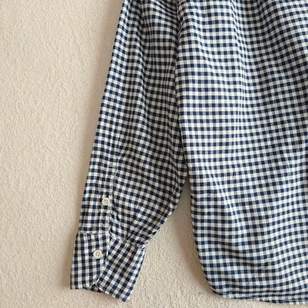 45R 45rpm 薄オックスのフリルオーシャンブラウス