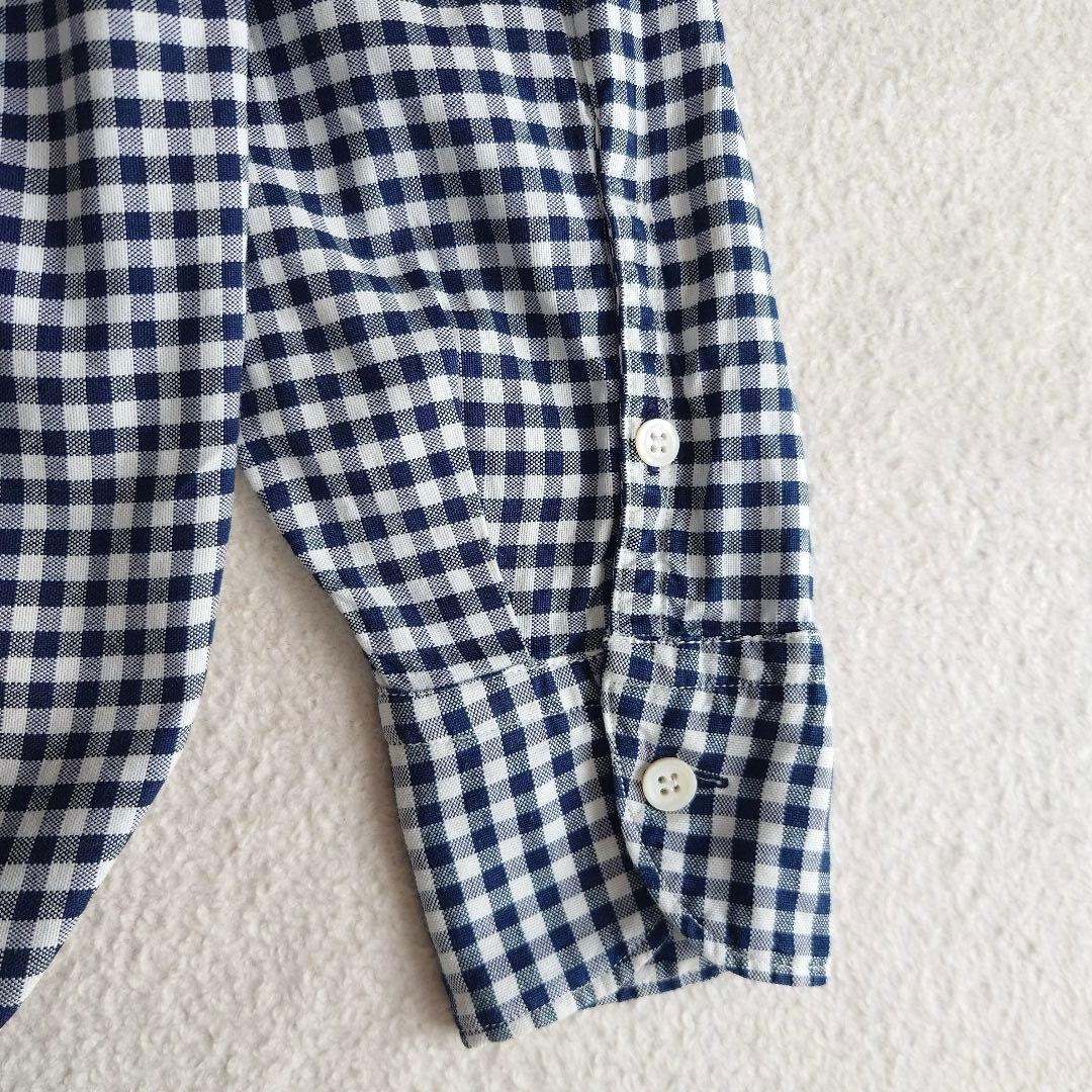 45R 45rpm 薄オックスのフリルオーシャンブラウス