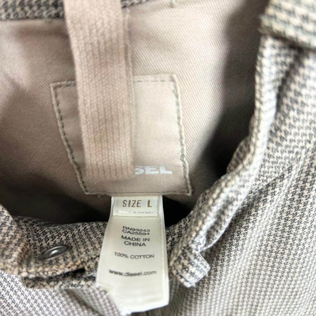 DIESEL ディーゼル 00's ライダースジャケット Y2K チェック柄