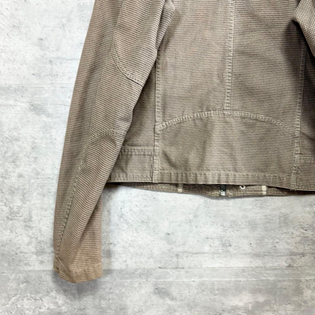 DIESEL ディーゼル 00's ライダースジャケット Y2K チェック柄