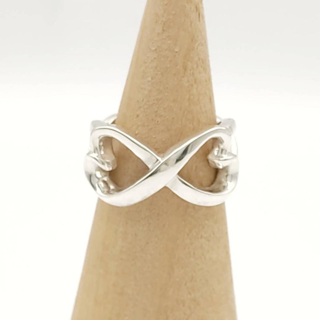 【極美品】■ティファニー　リング9号　ダブルラビングハート　TIFFANY　指輪