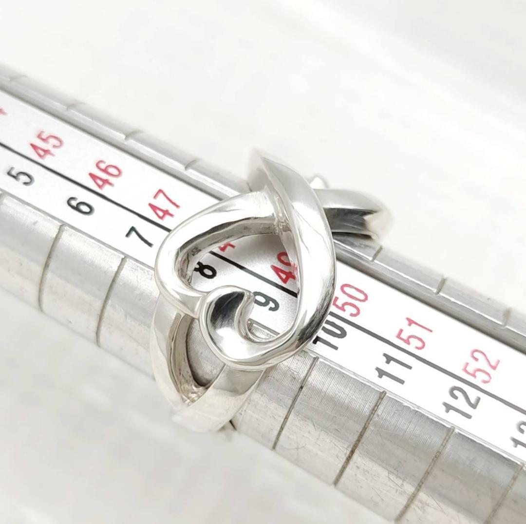 【極美品】■ティファニー　リング9号　ダブルラビングハート　TIFFANY　指輪