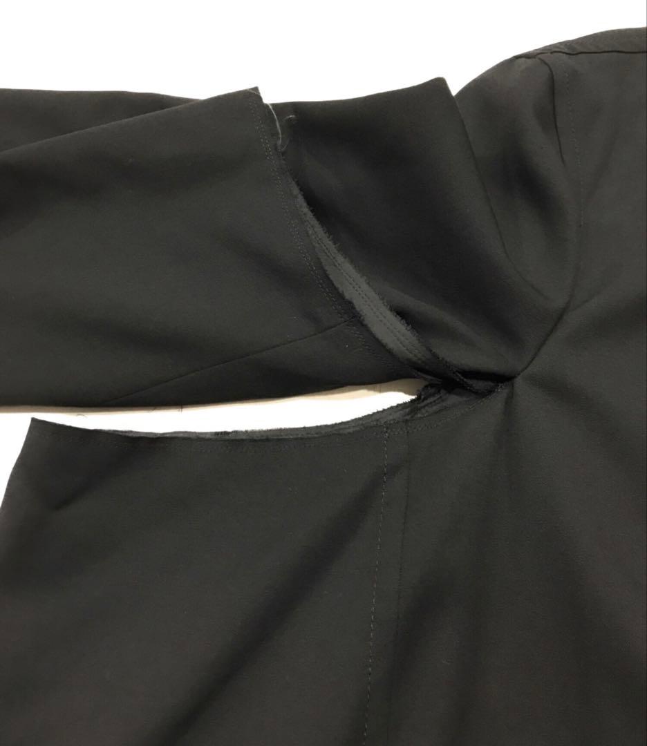 コムデギャルソンオムプリュス　ドッキング ロングコート　L ブラック 22ss