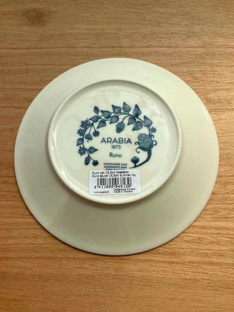 アラビア　ルノ プレート 16.5cm ソーサー サマーレイ