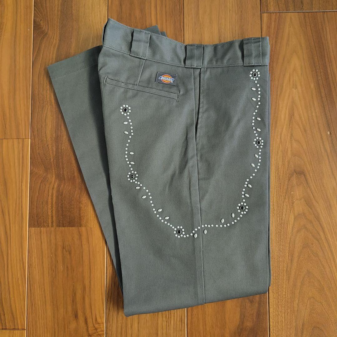 ディッキーズ874スタッズカスタム■チャコールグレーキムタク木村拓哉HTC