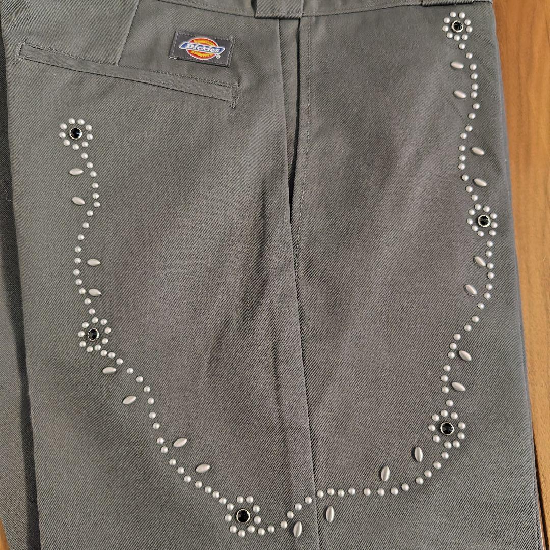 ディッキーズ874スタッズカスタム■チャコールグレーキムタク木村拓哉HTC