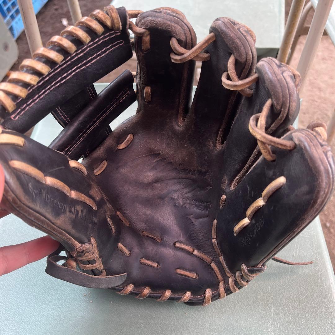 Mizuno 硬式グローブ 右投げ用 黒