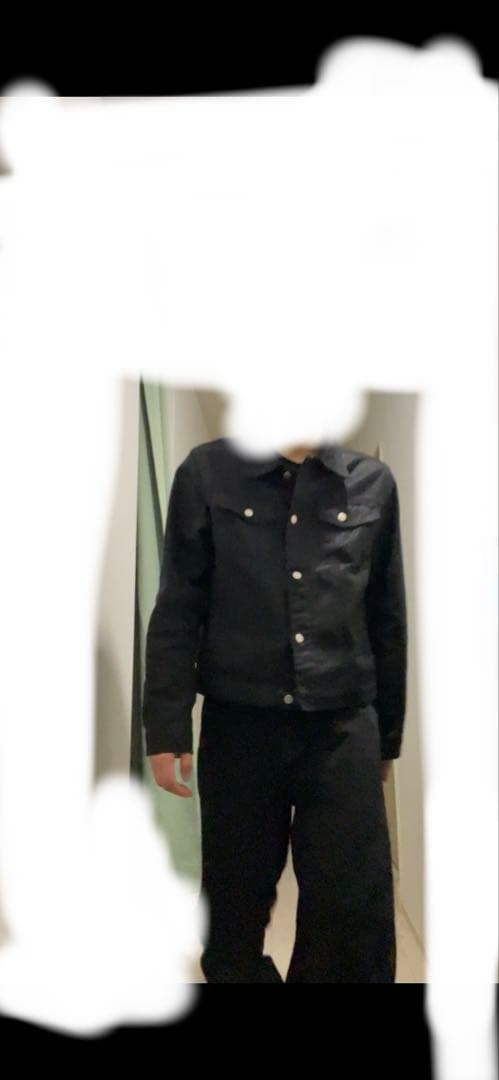 DECOROSO コーティングデニムジャケット　ブラック