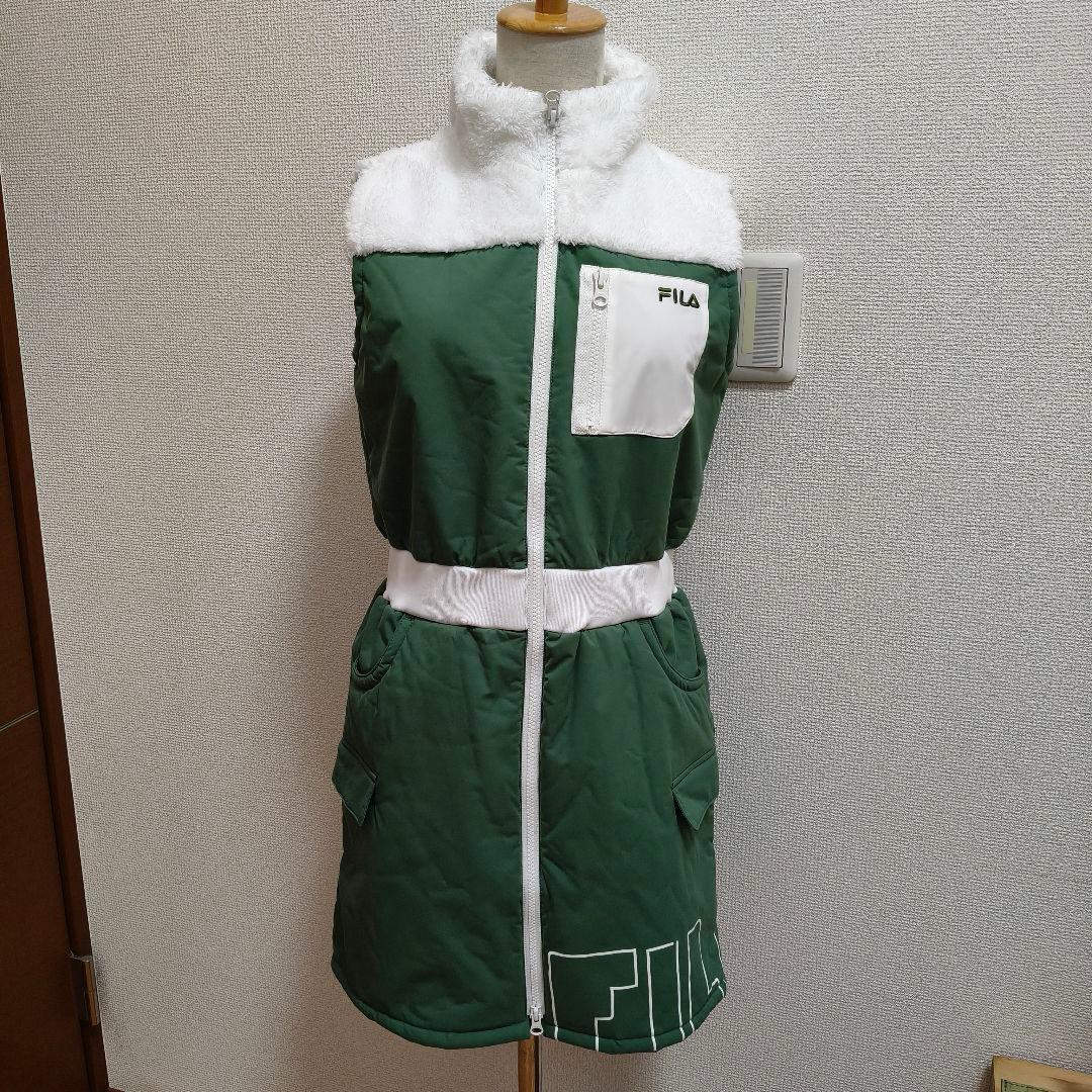 【新品】秋冬 FILA GOLF ノースリーブ ワンピース M